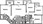 1,280 sq. ft. D60% floor plan