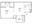 555 sq. ft. A floor plan