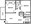 747 sq. ft. Douglas floor plan