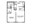 725 sq. ft. B1 floor plan