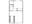 670 sq. ft. A floor plan