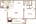 684 sq. ft. C floor plan