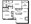 968 sq. ft. B2 floor plan