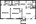 856 sq. ft. B1 floor plan