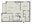 1,157 sq. ft. B3 floor plan