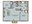 1,190 sq. ft. 3AS3 floor plan