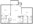 930 sq. ft. Plan D floor plan