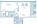 564 sq. ft. A6 40% floor plan