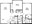 1,047 sq. ft. B2 floor plan