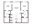 1,040 sq. ft. B2 floor plan