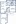 695 sq. ft. A1 floor plan