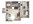 640 sq. ft. A3 floor plan