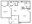 669 sq. ft. A1 floor plan