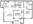 951 sq. ft. Bristol-B1 floor plan