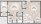 620 sq. ft. A1 floor plan