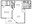 594 sq. ft. 1822 A1 floor plan