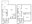 1,135 sq. ft. B3 floor plan