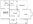 975 sq. ft. B2 floor plan