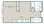555 sq. ft. Carmel floor plan