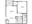 689 sq. ft. A2G floor plan