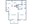 692 sq. ft. B floor plan