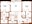 821 sq. ft. B1 floor plan