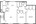 907 sq. ft. B1 floor plan