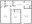 860 sq. ft. Barcelona floor plan