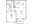 823 sq. ft. A-3 floor plan