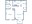 750 sq. ft. C floor plan