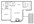 700 sq. ft. 80% floor plan
