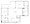 1,257 sq. ft. to 1,373 sq. ft. 2-C West floor plan