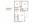 980 sq. ft. floor plan