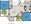 1,040 sq. ft. 2B/2B-Garage floor plan