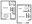 853 sq. ft. A4 floor plan