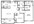 985 sq. ft. B3 60% floor plan