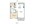 813 sq. ft. A4 floor plan