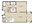 625 sq. ft. A1 floor plan