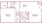 702 sq. ft. Fairchild floor plan