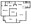 735 sq. ft. EF floor plan