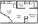 400 sq. ft. A2 floor plan
