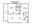 1,050 sq. ft. B2K floor plan