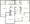 1,088 sq. ft. E floor plan