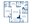 1,083 sq. ft. 2B floor plan
