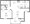 765 sq. ft. A4 floor plan