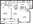 773 sq. ft. A1 floor plan