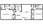 1,040 sq. ft. 2x2-D floor plan