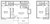 1,025 sq. ft. D floor plan