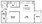 596 sq. ft. A1A floor plan