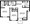 976 sq. ft. B-2 floor plan